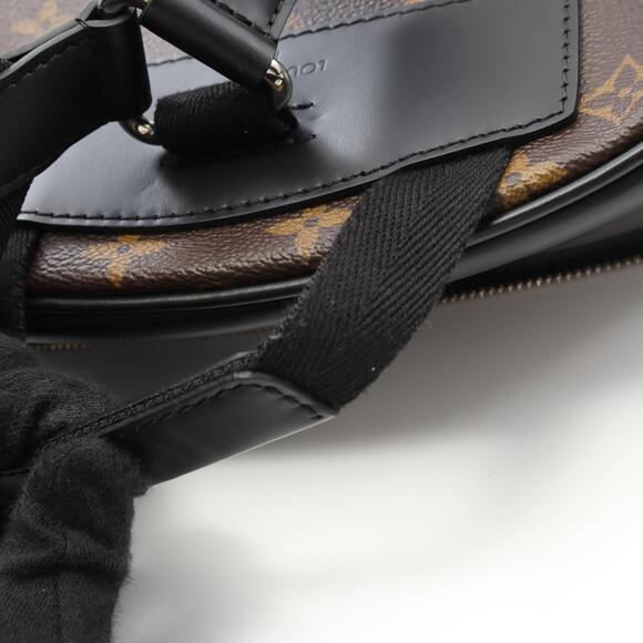 Louis Vuitton Josh Backpack Bag Monogram Macassar Brown Black - Picture 9 of 9